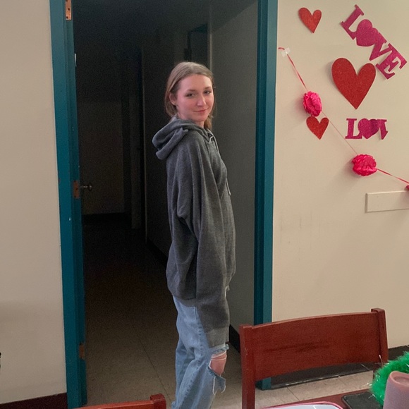 Alo sweatshirt. Never worn. Absolutely beautiful and new. Piece of artwork. - Picture 1 of 4